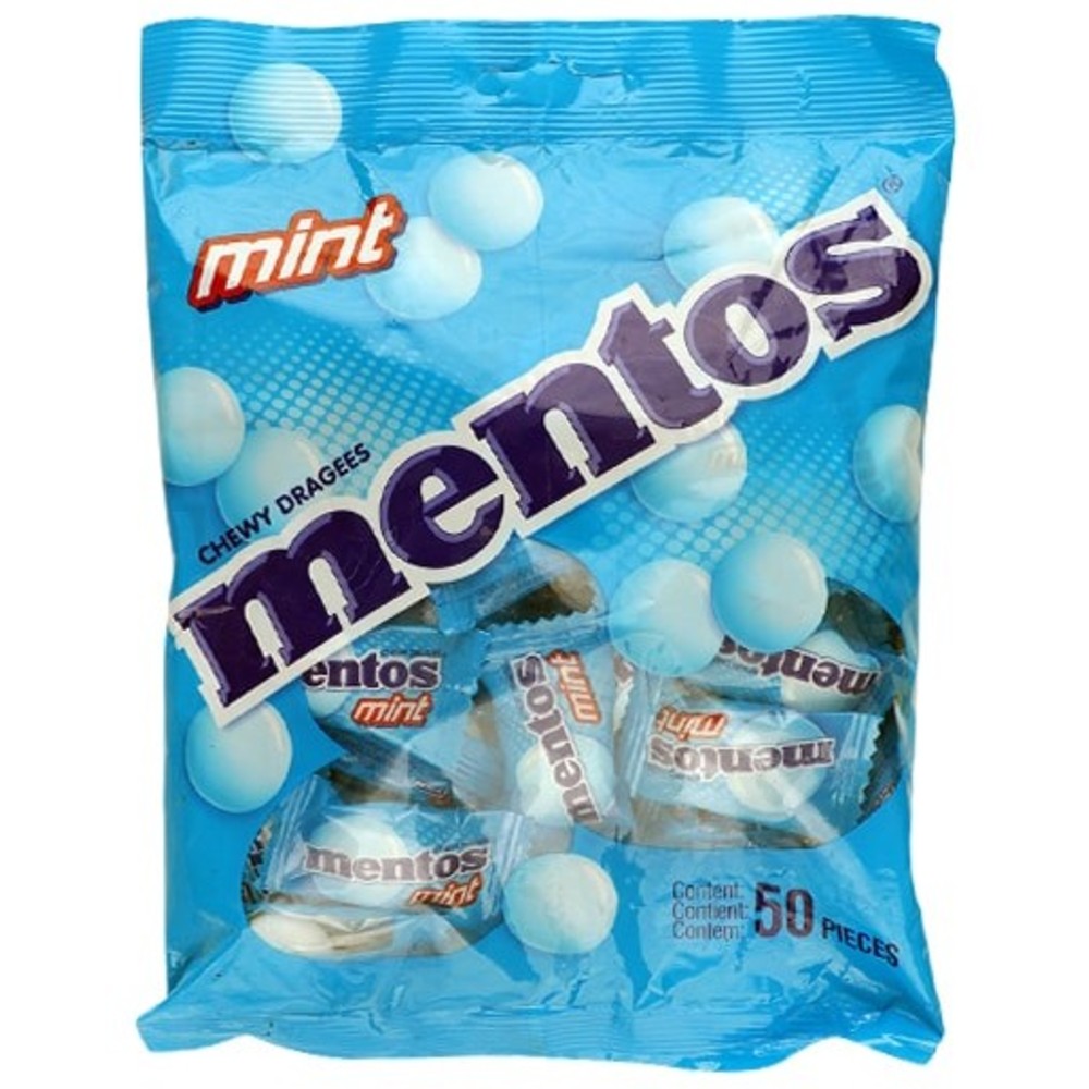 Mentos Mono Mint Chewing Gum - 50 Pieces - CEDISHOP